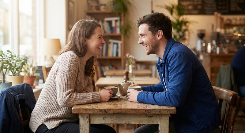 In-person meeting at a cafe